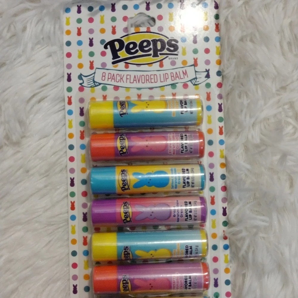 Peeps ✨ 🐣 Limited edition 8 Pack Flavored Lip Balms 🆕